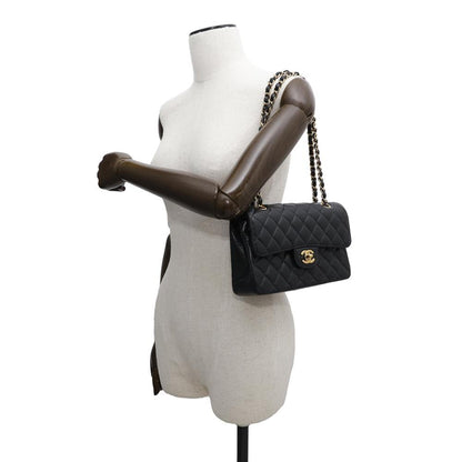 Chanel Calfskin Black Shoulder Bags