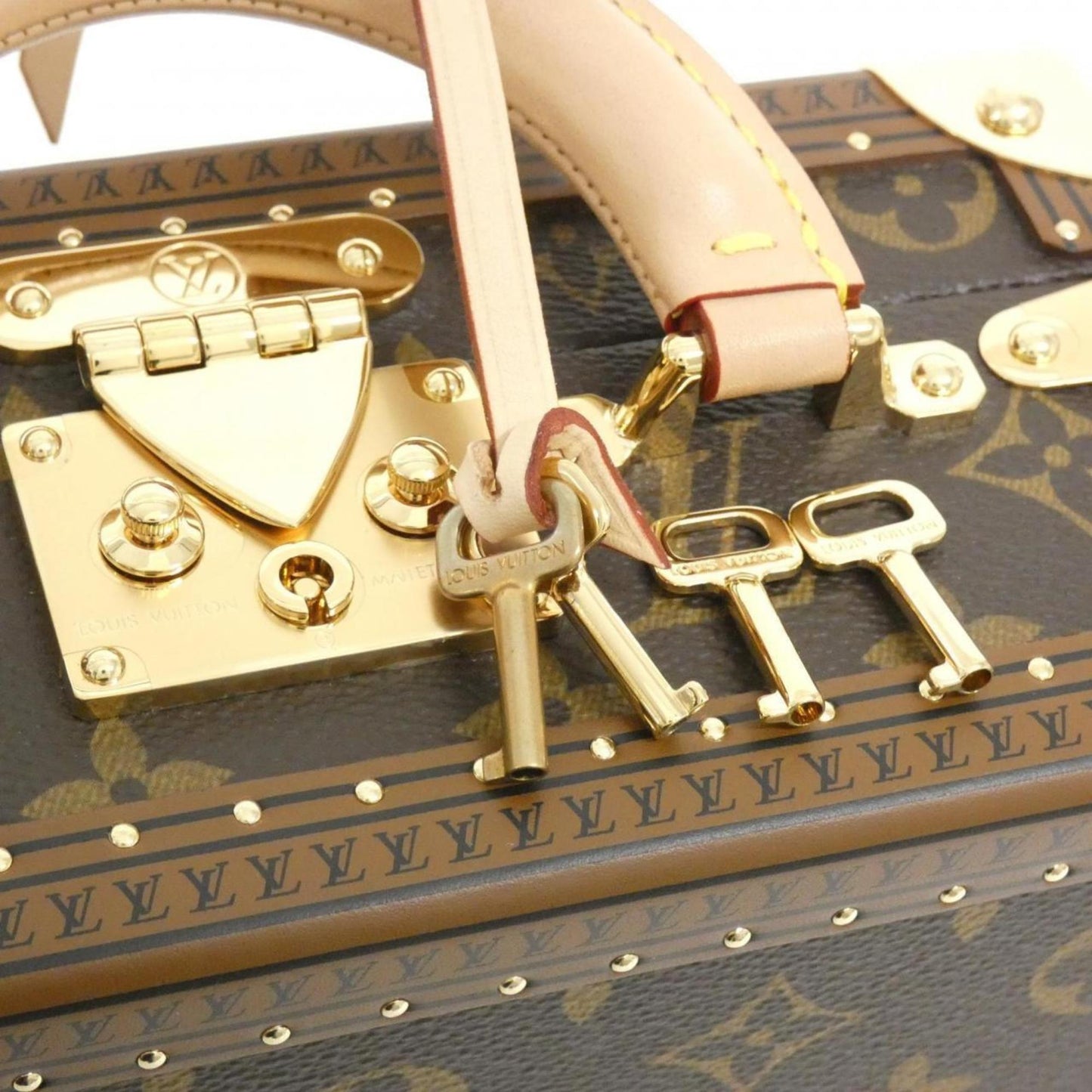 Louis Vuitton Coated Canvas Brown Handbags