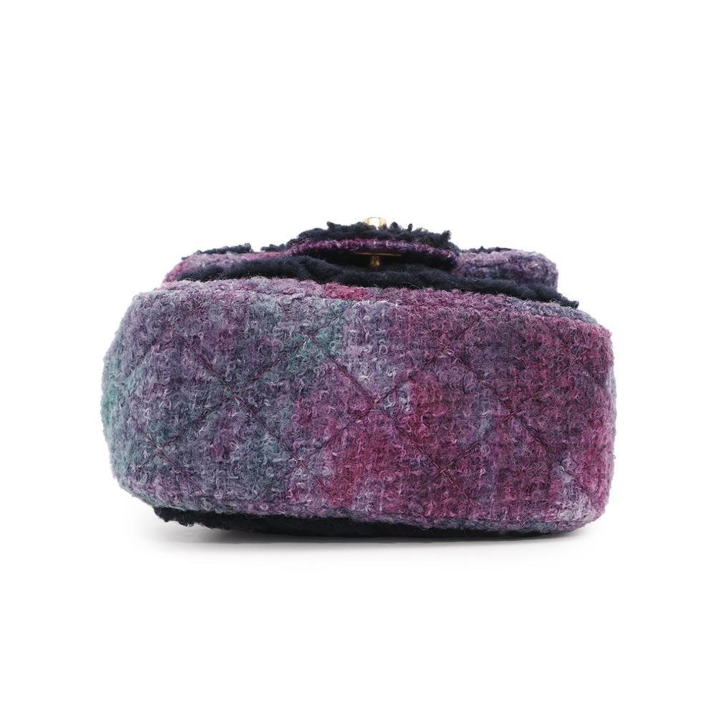 Chanel Wool Purple Shoulder Bags