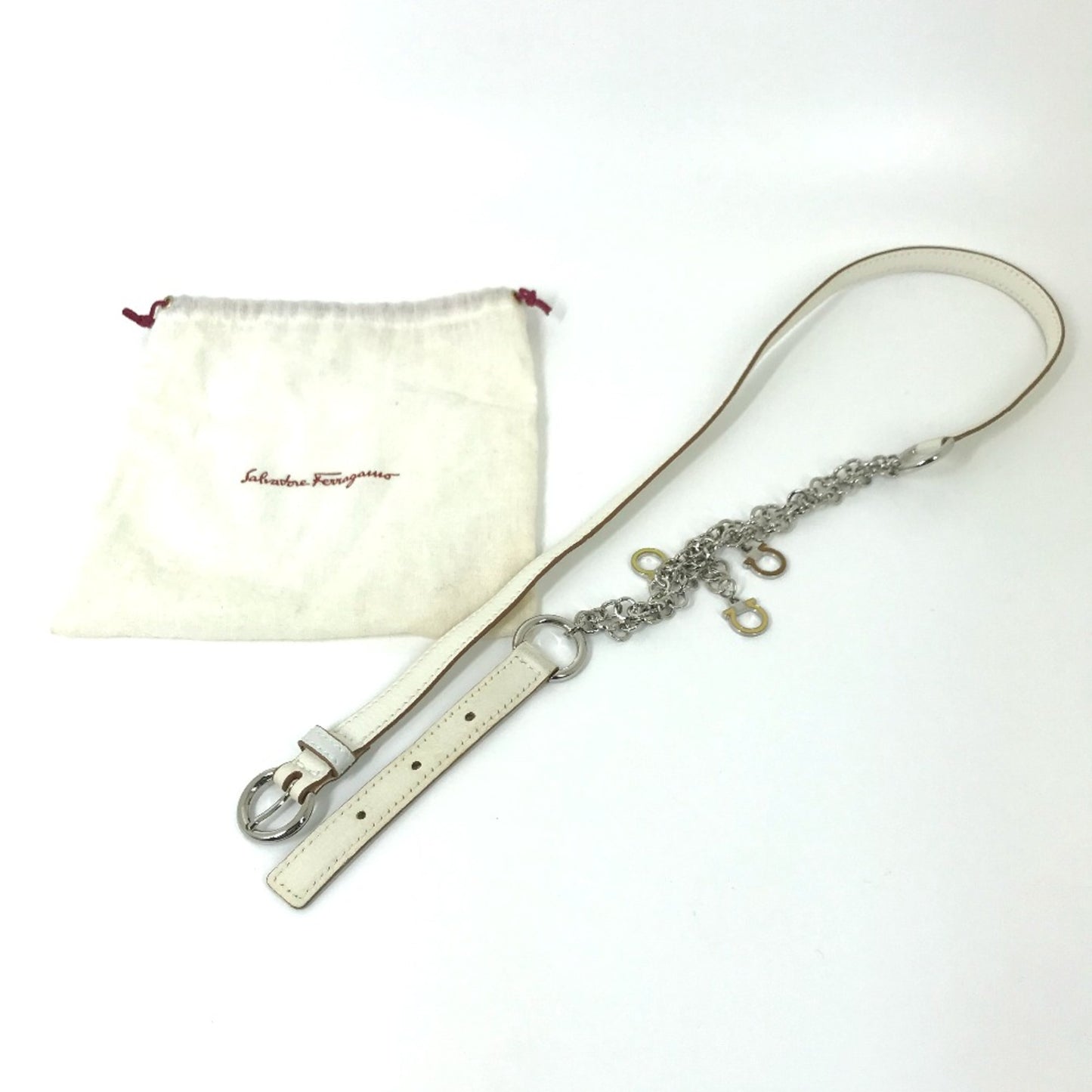 Salvatore Ferragamo Others White Belts