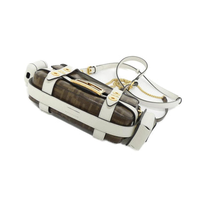 Fendi Coated Canvas Brown Shoulder Bags