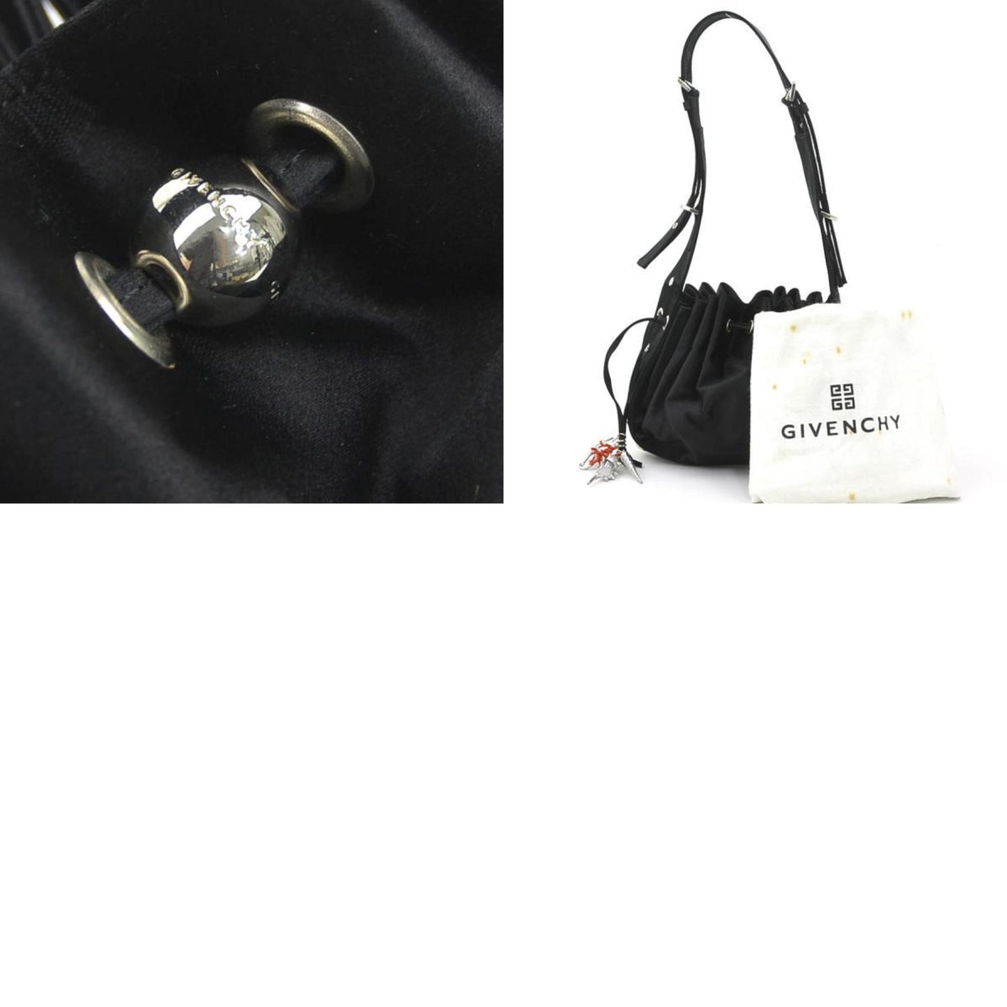 Givenchy Satin Black Shoulder Bags