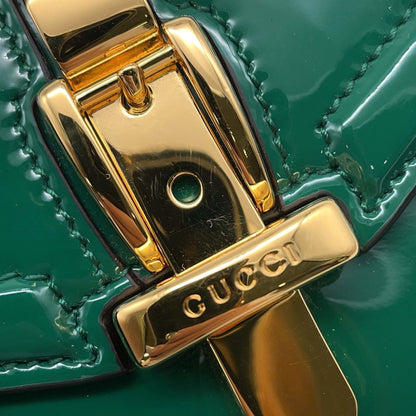 Gucci Patent Green Handbags