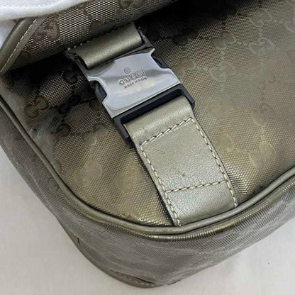 Gucci Coated Canvas Green Shoulder Bags