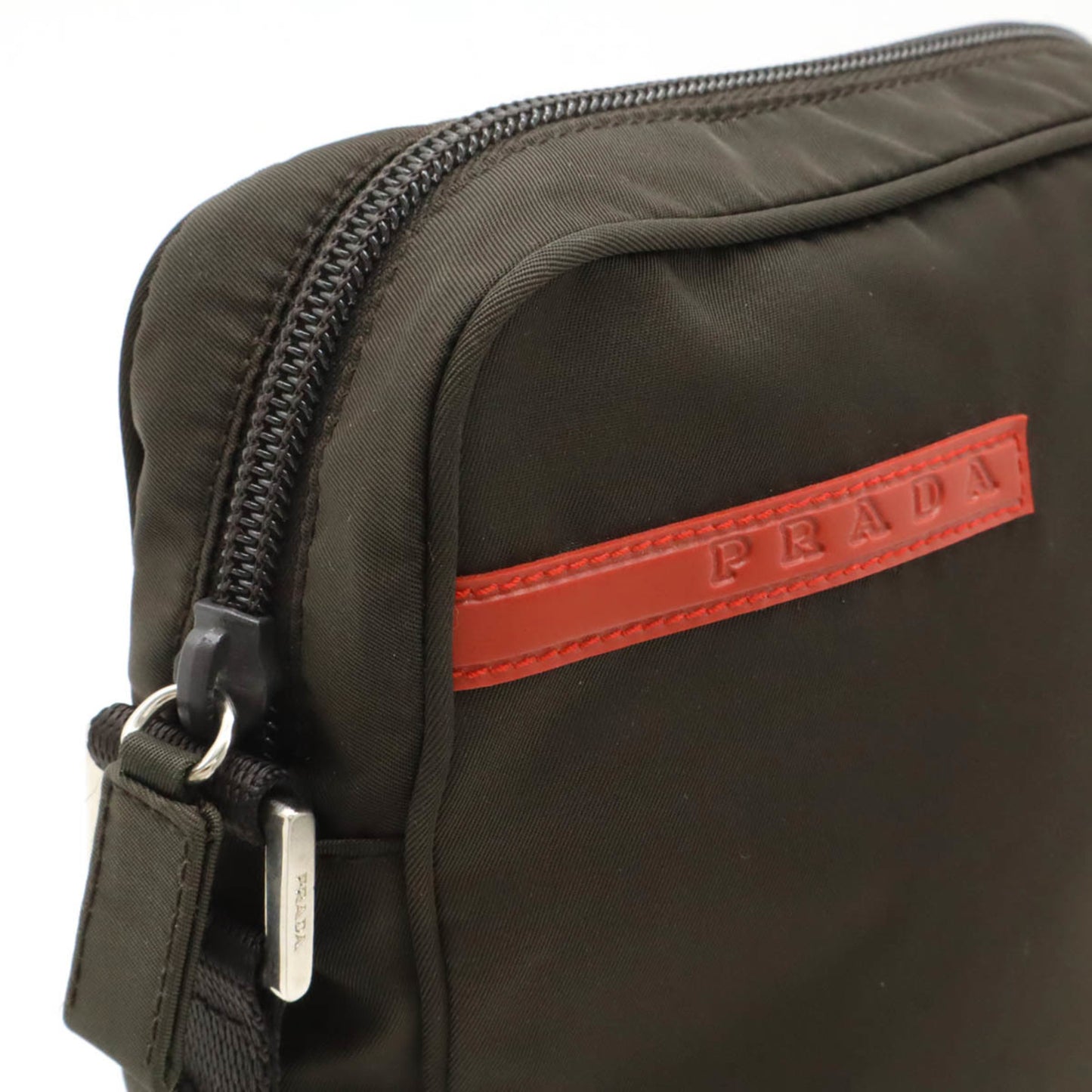 Prada Nylon Brown Shoulder Bags