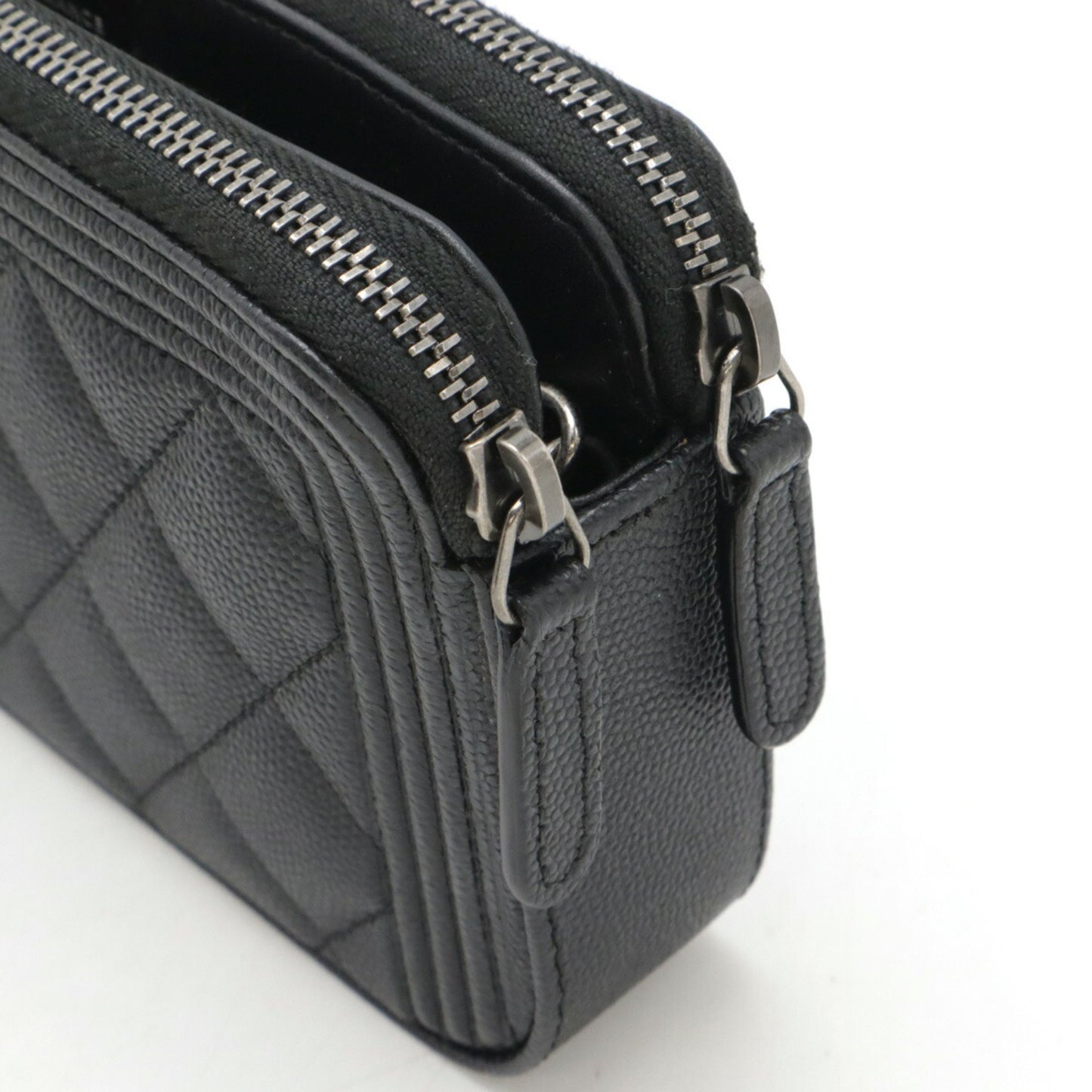 Chanel Calfskin Black Shoulder Bags