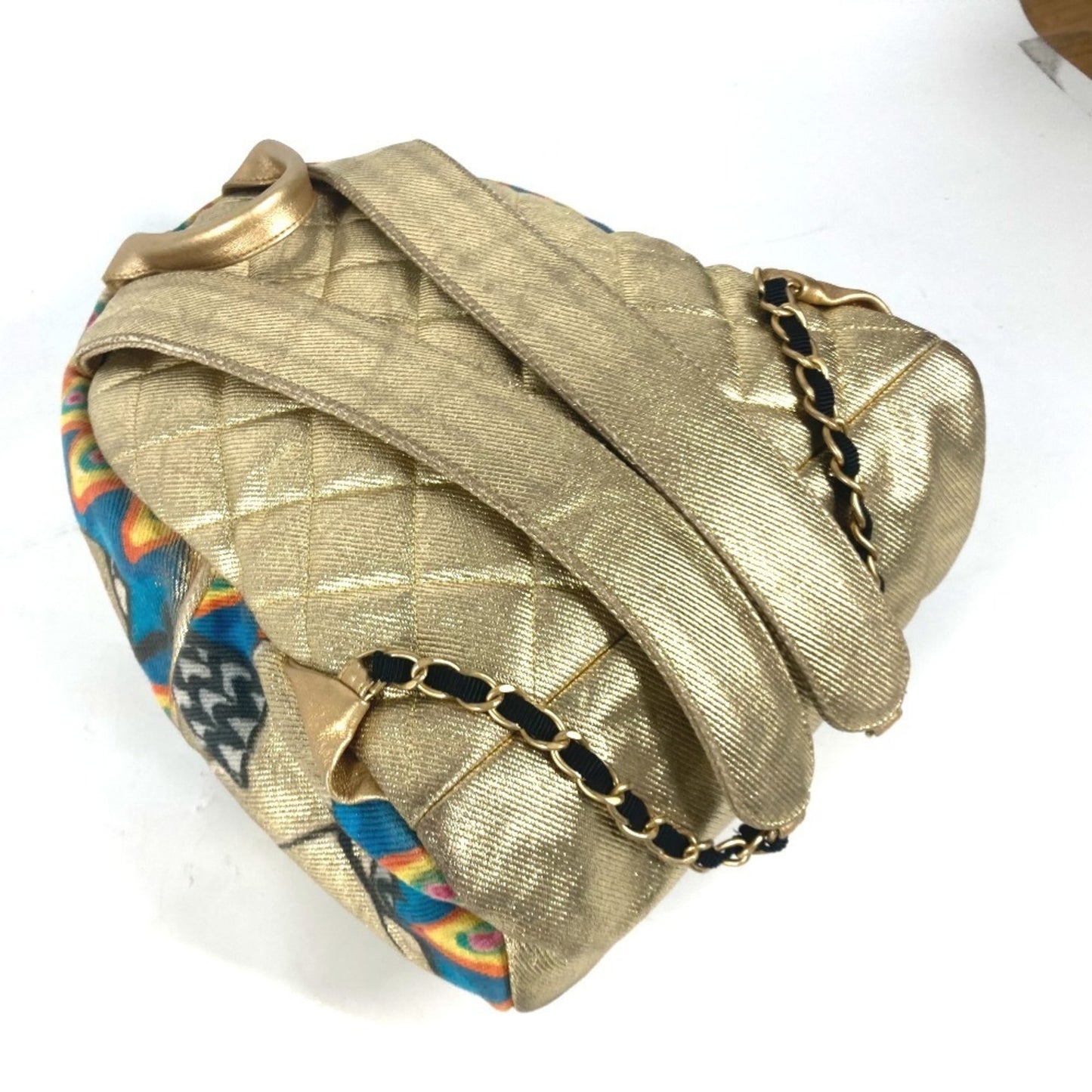 Chanel Canvas Gold Backpacks