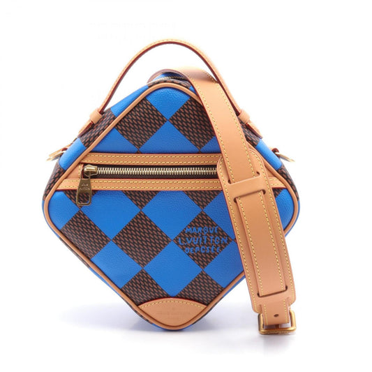 Louis Vuitton Coated Canvas Blue Handbags