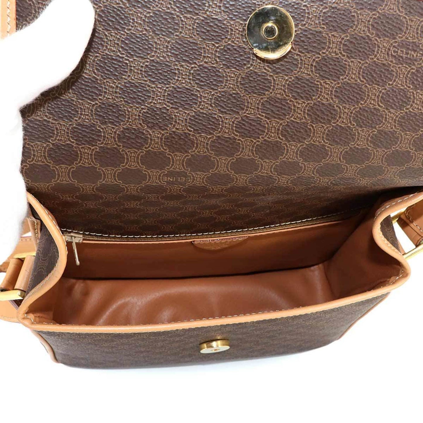 Celine Pvc Brown Shoulder Bags