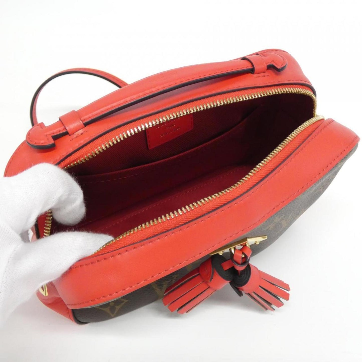 Louis Vuitton Coated Canvas Red Shoulder Bags