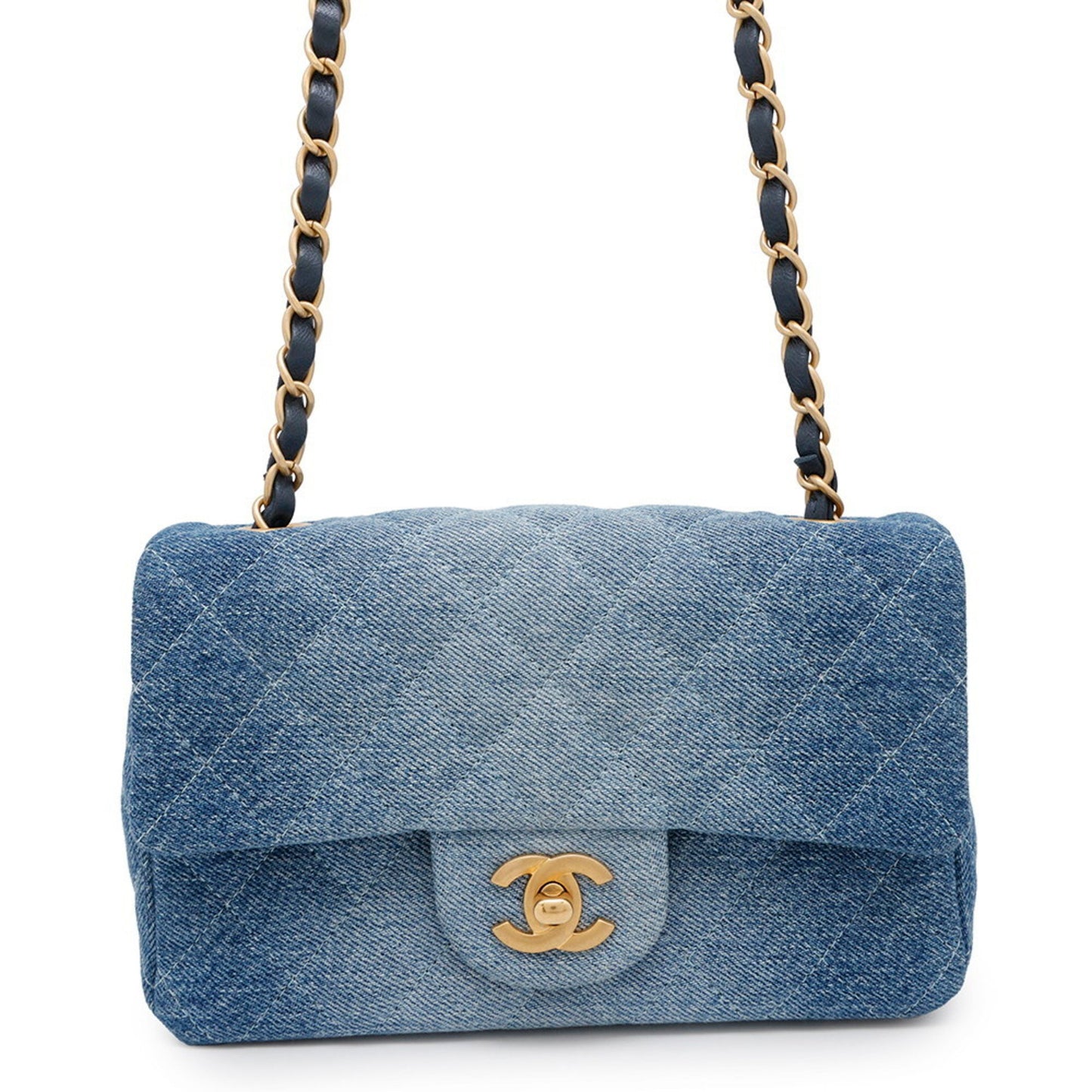 Chanel Denim Blue Shoulder Bags