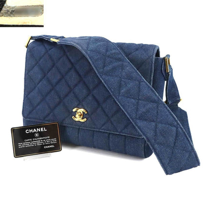 Chanel Denim Blue Shoulder Bags