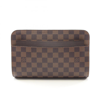 Louis Vuitton Coated Canvas Brown Clutch Bags