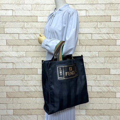 Fendi Nylon Black Tote Bags