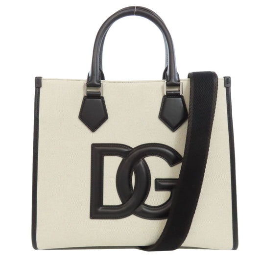 Dolce & Gabbana Canvas Black Tote Bags
