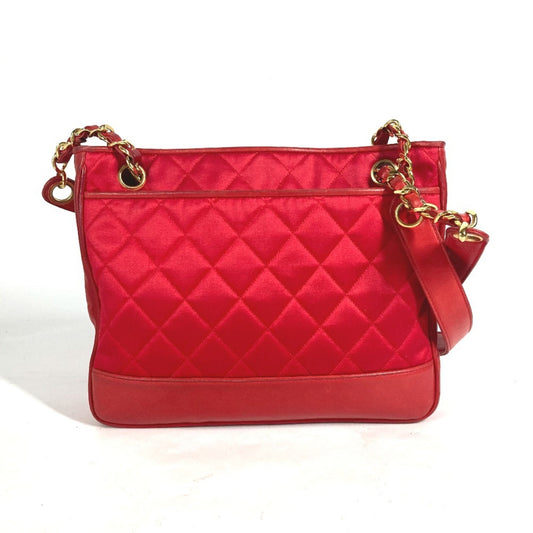 Chanel Satin Red Shoulder Bags