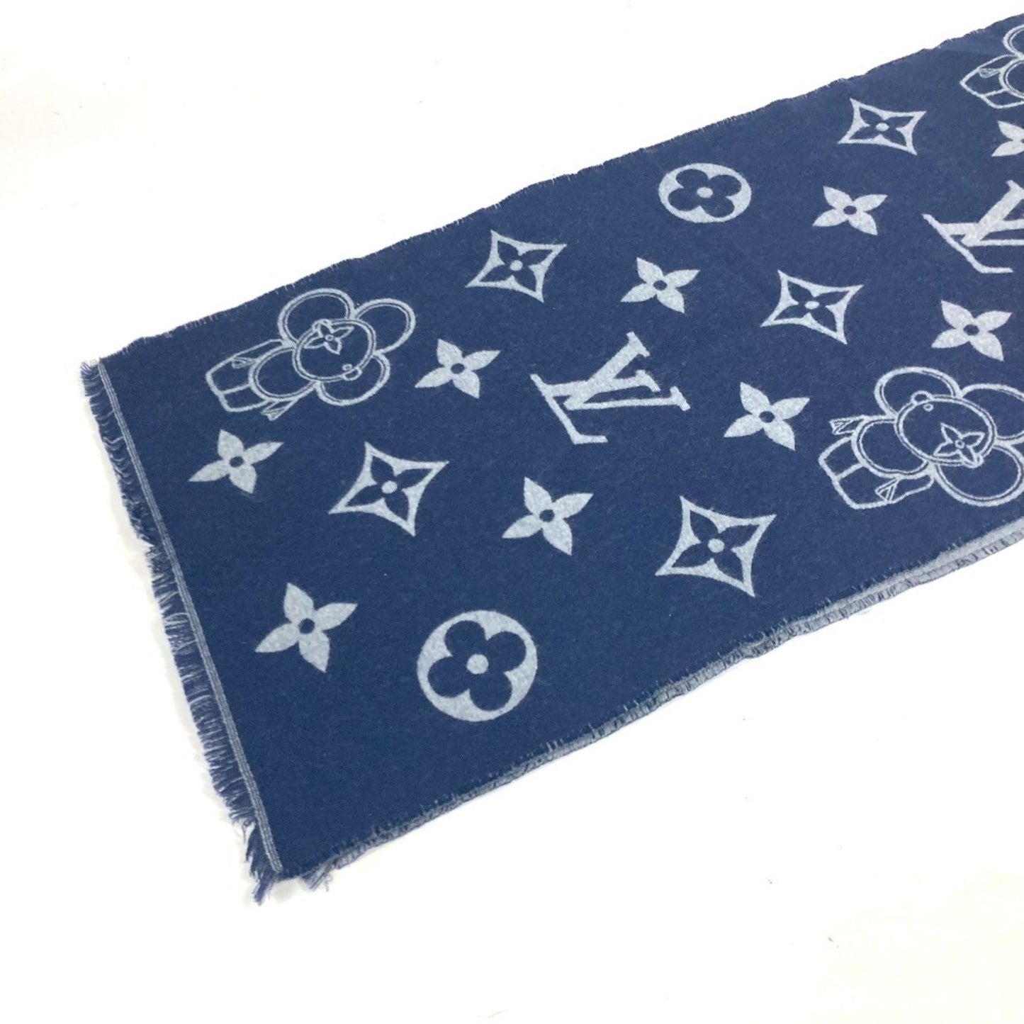 Louis Vuitton Wool Blue Scarves