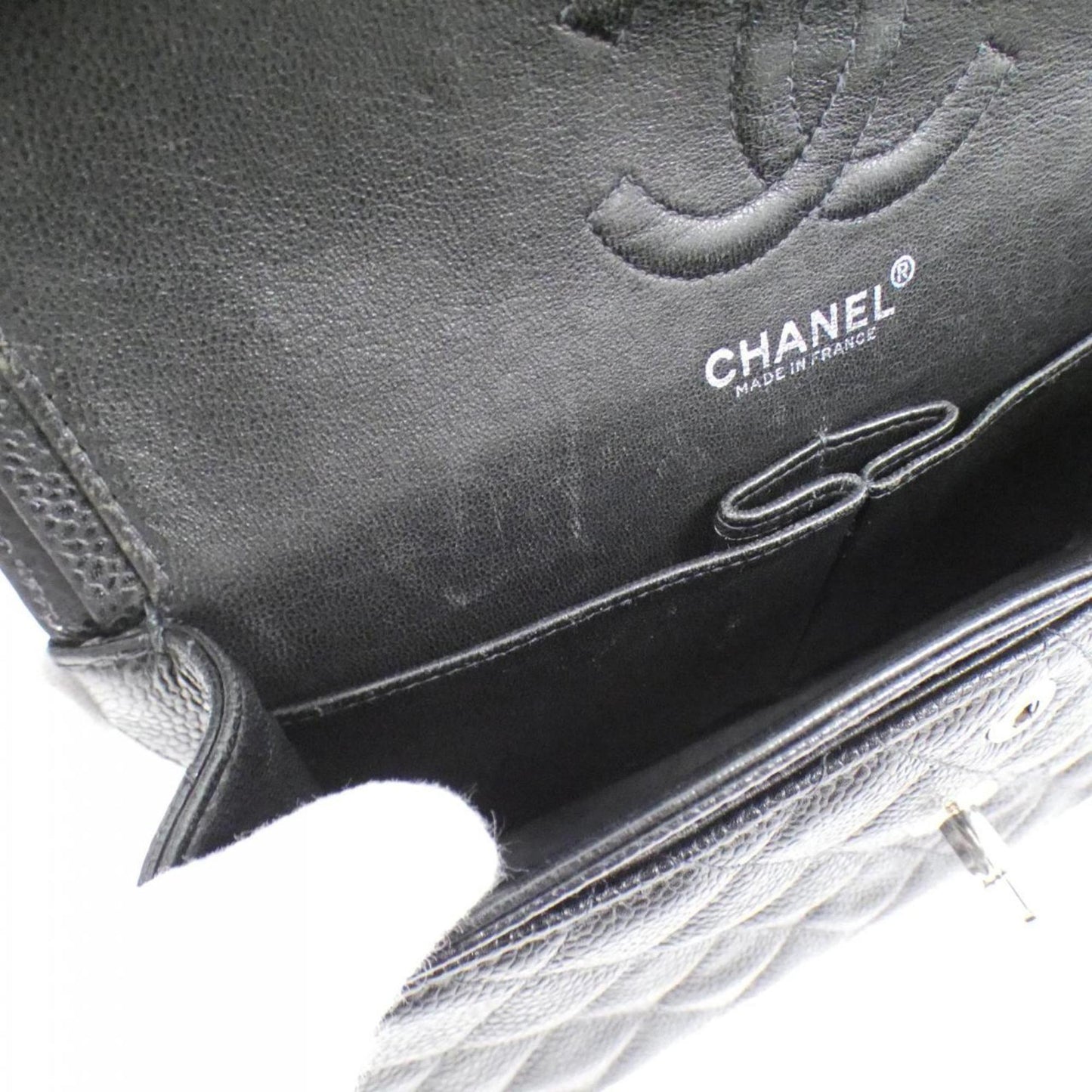 Chanel Calfskin Black Shoulder Bags