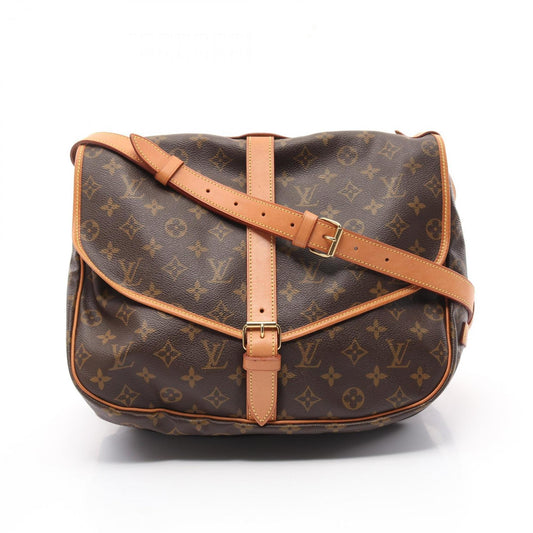 Louis Vuitton Coated Canvas Brown Shoulder Bags