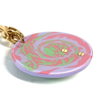 Versace Glossy Material Green Key Rings
