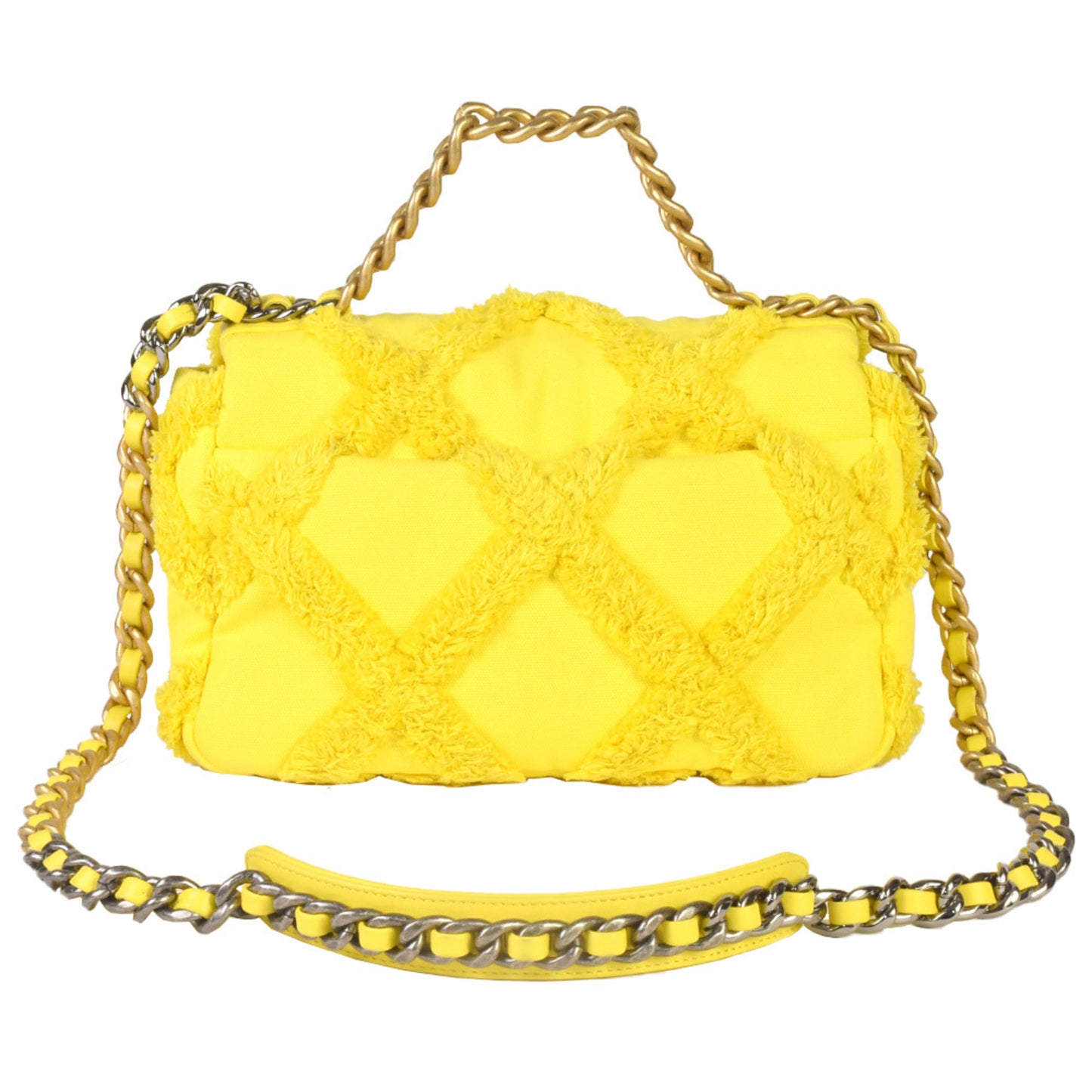 Chanel Canvas Yellow Shoulder Bags