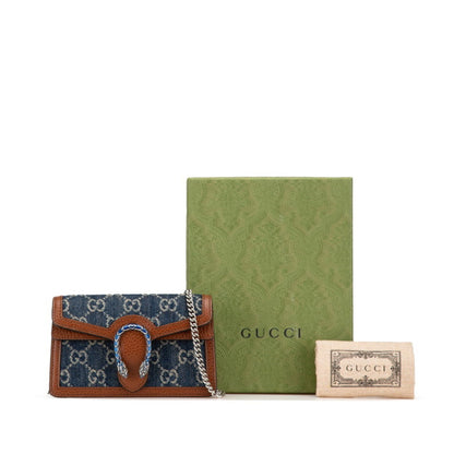 Gucci Denim Brown Shoulder Bags