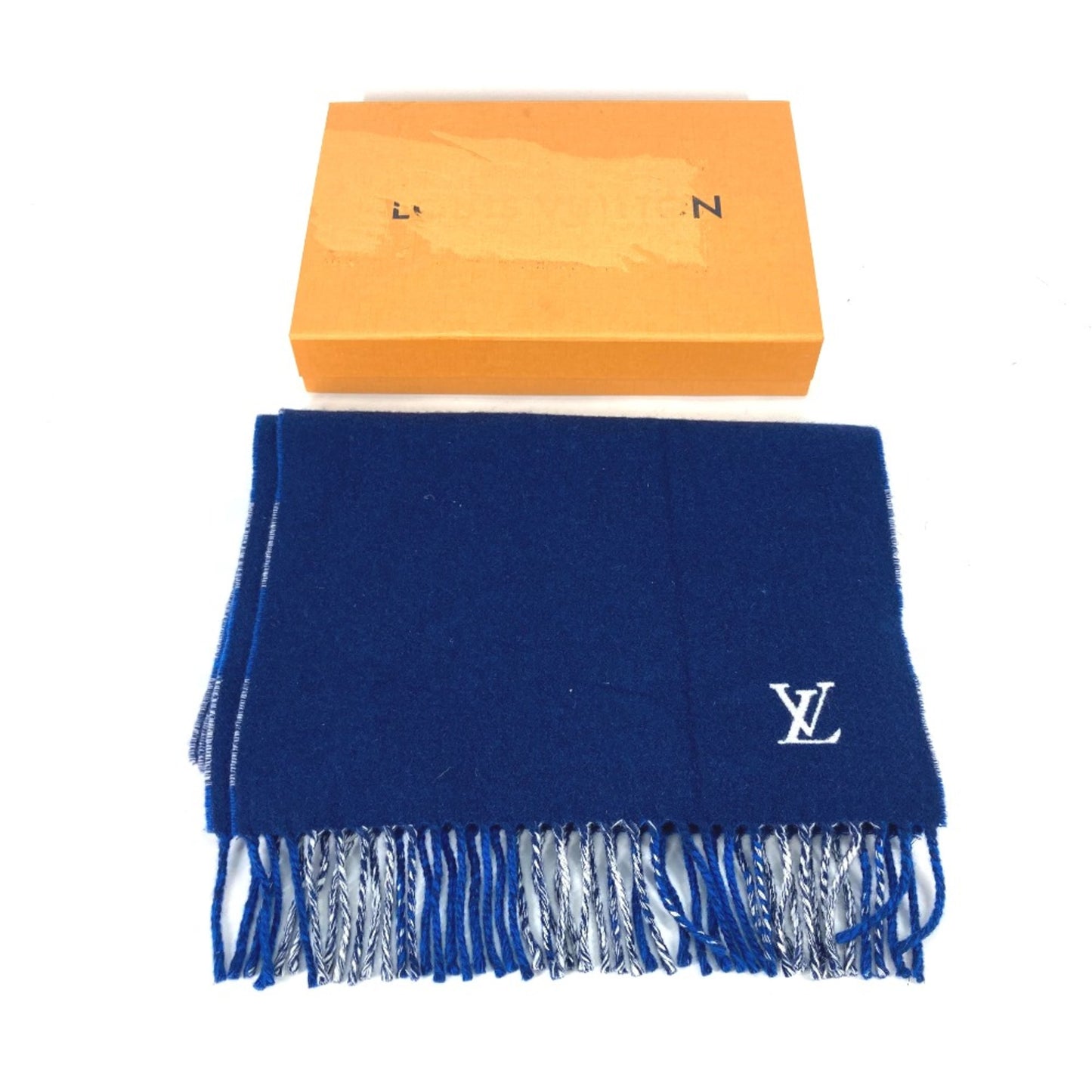 Louis Vuitton Wool Blue Scarves