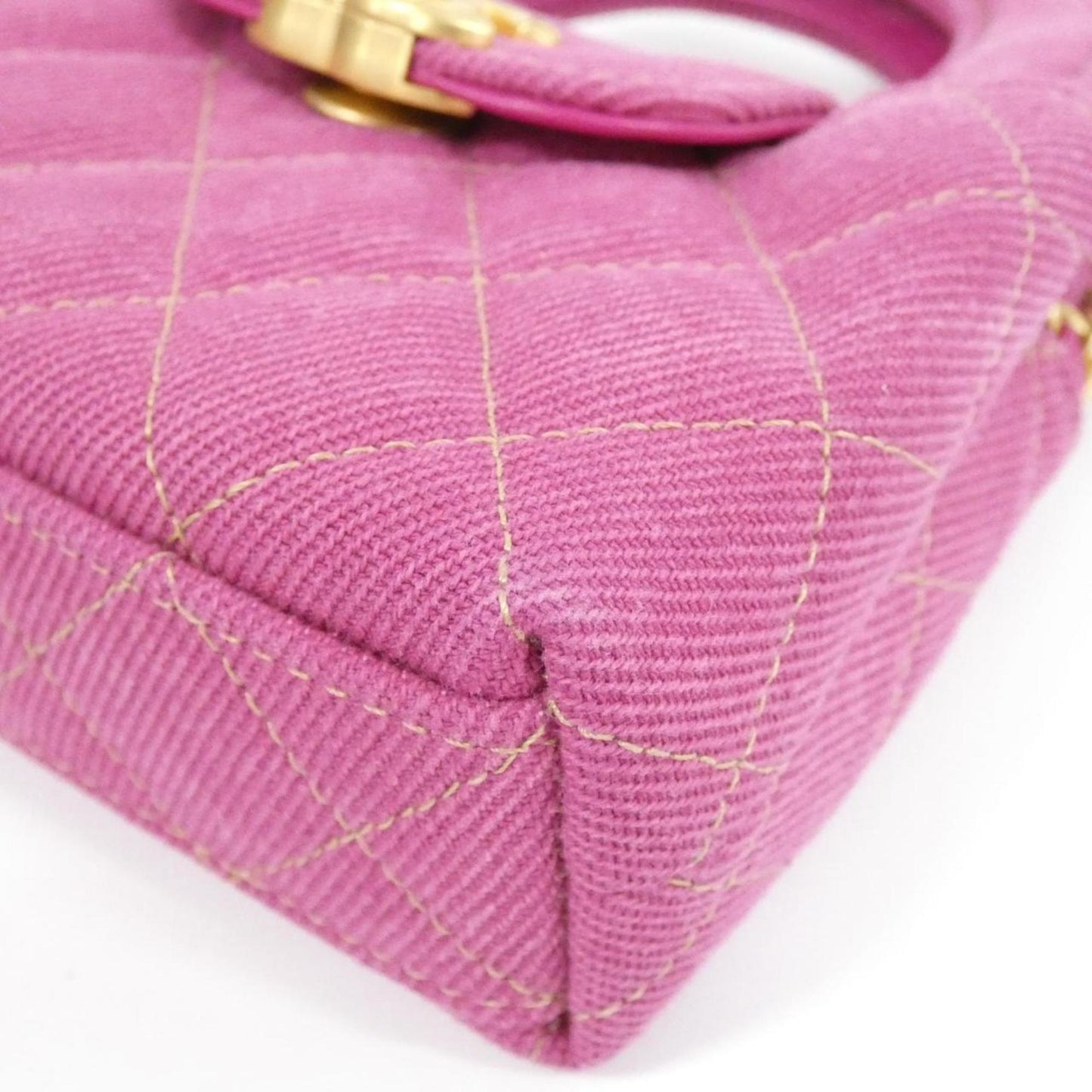 Chanel Denim Pink Shoulder Bags