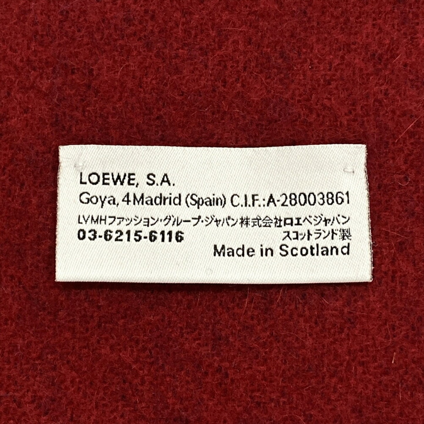 Loewe Wool Blue Scarves