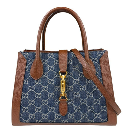 Gucci Denim Blue Shoulder Bags