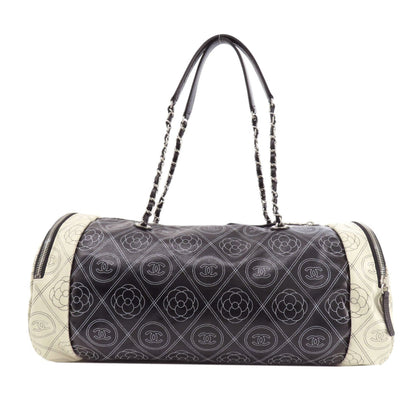 Chanel Coated Canvas Black Travel Bags