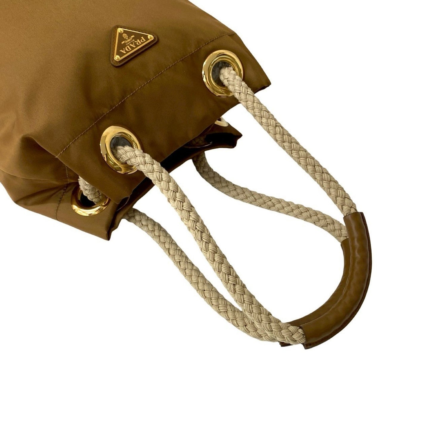 Prada Nylon Brown Shoulder Bags