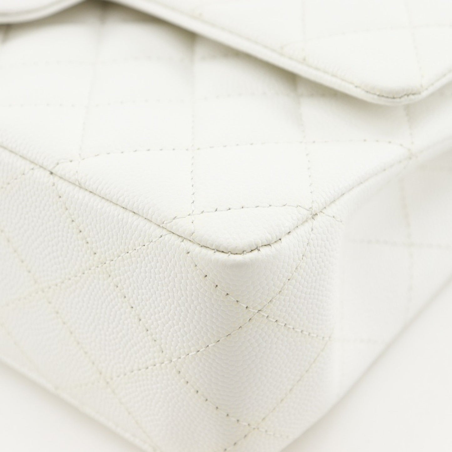 Chanel Calfskin White Shoulder Bags