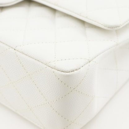 Chanel Calfskin White Shoulder Bags