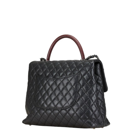 Chanel Calfskin Black Handbags