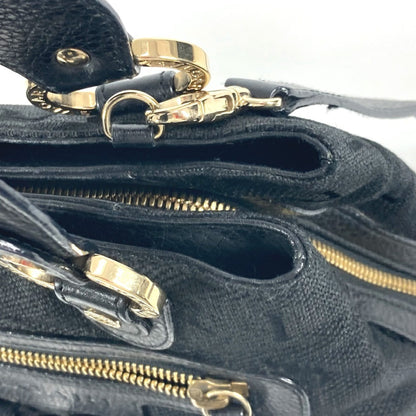 Bvlgari Canvas Black Handbags