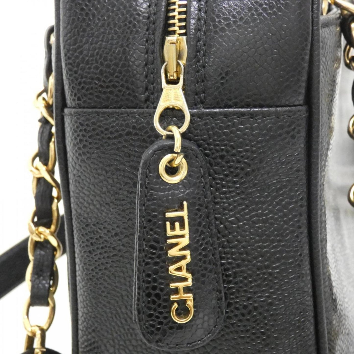Chanel Calfskin Black Shoulder Bags