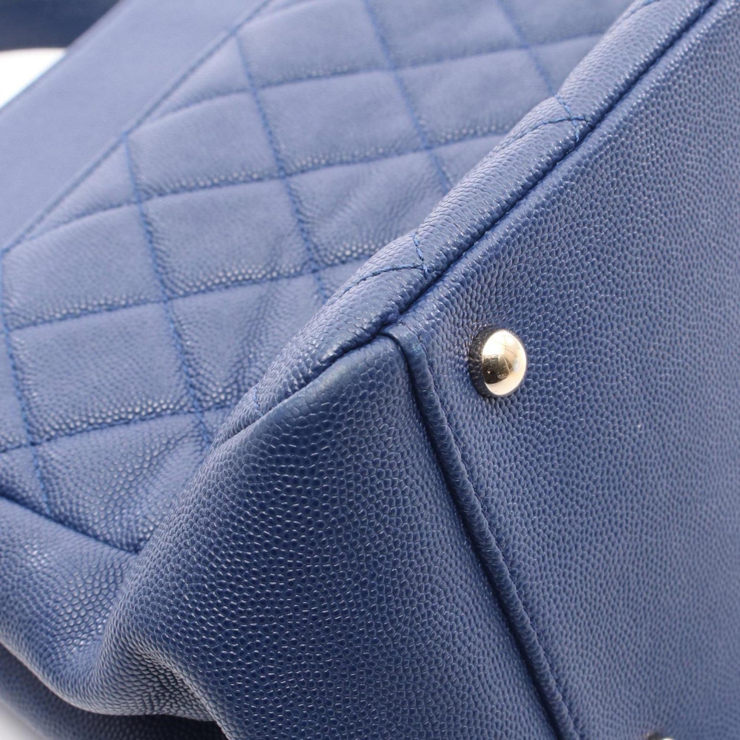 Chanel Calfskin Blue Shoulder Bags