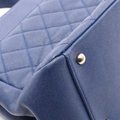 Chanel Calfskin Blue Shoulder Bags