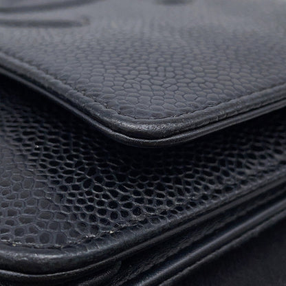 Chanel Calfskin Black Shoulder Bags
