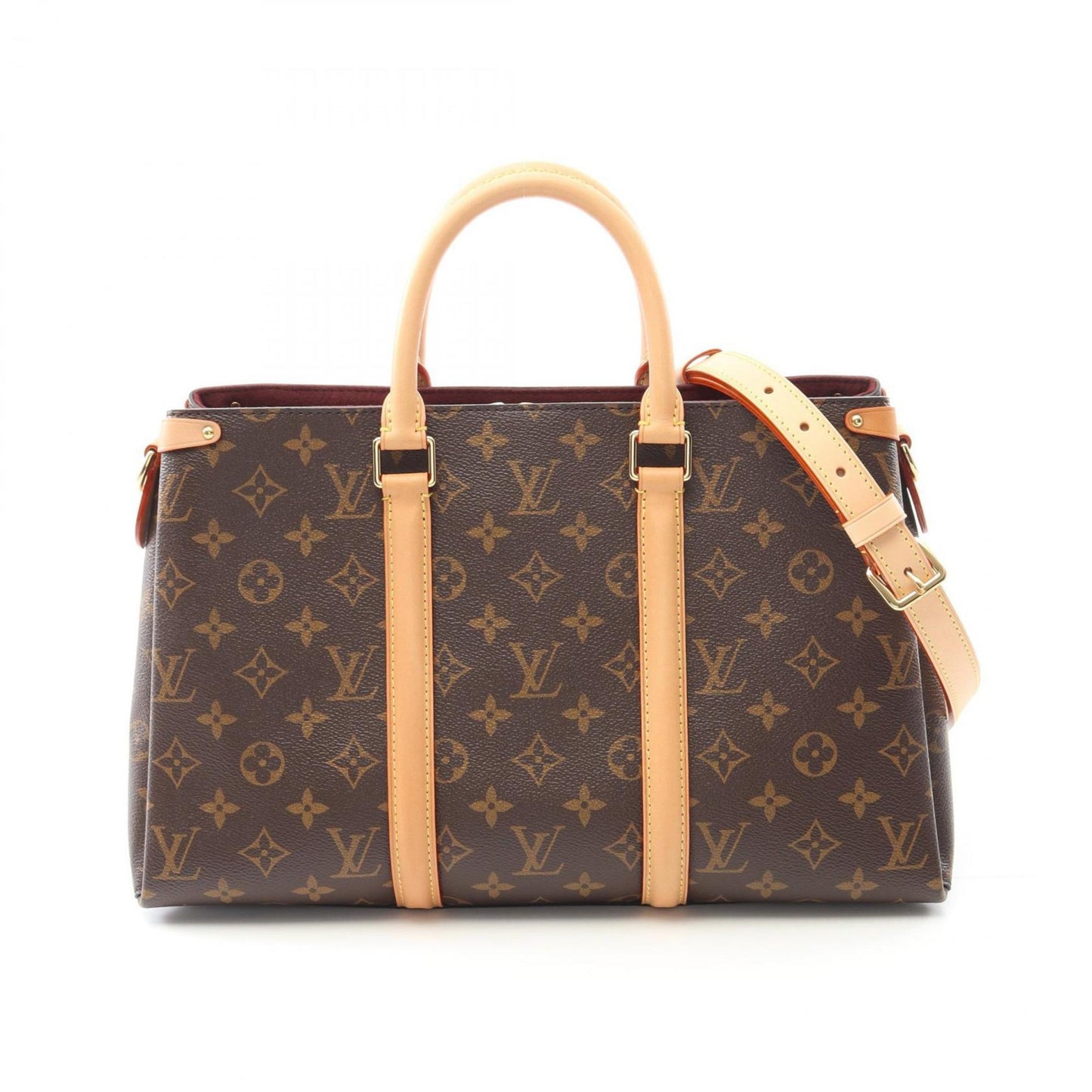 Louis Vuitton Coated Canvas Brown Handbags