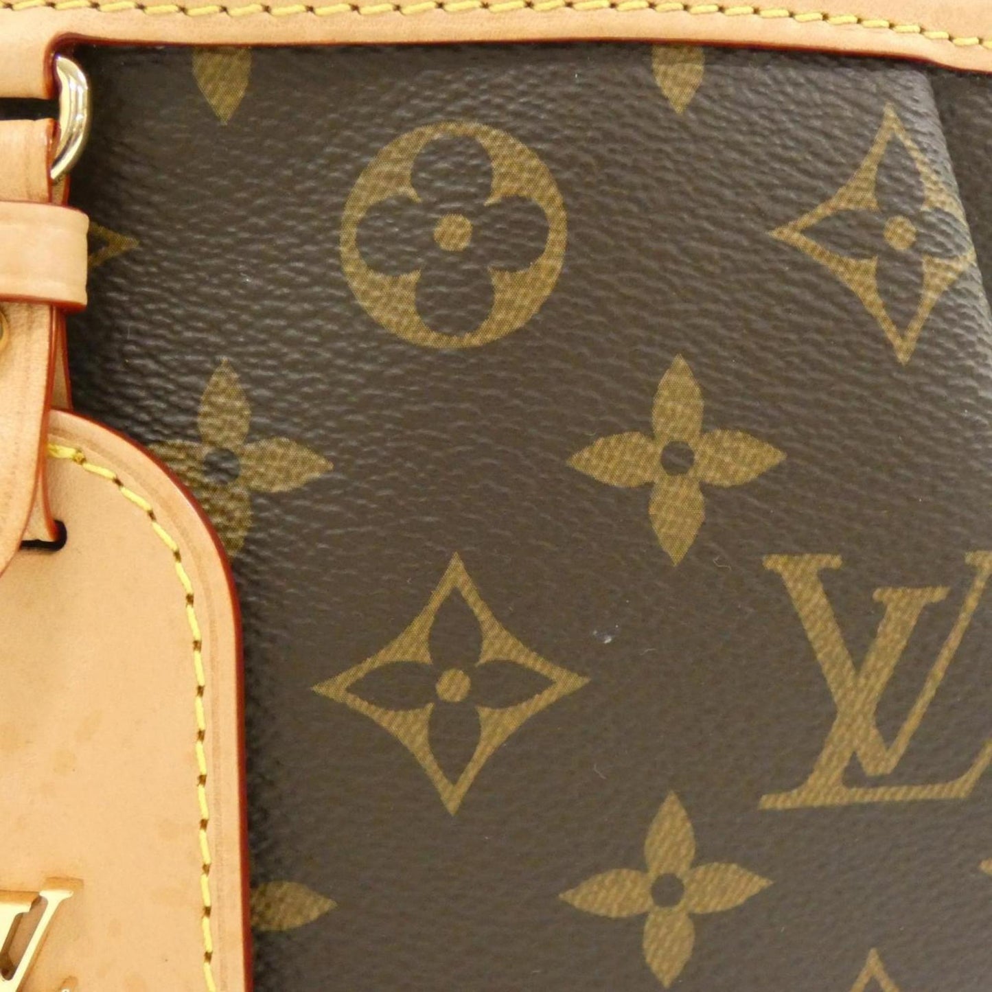 Louis Vuitton Coated Canvas Brown Handbags