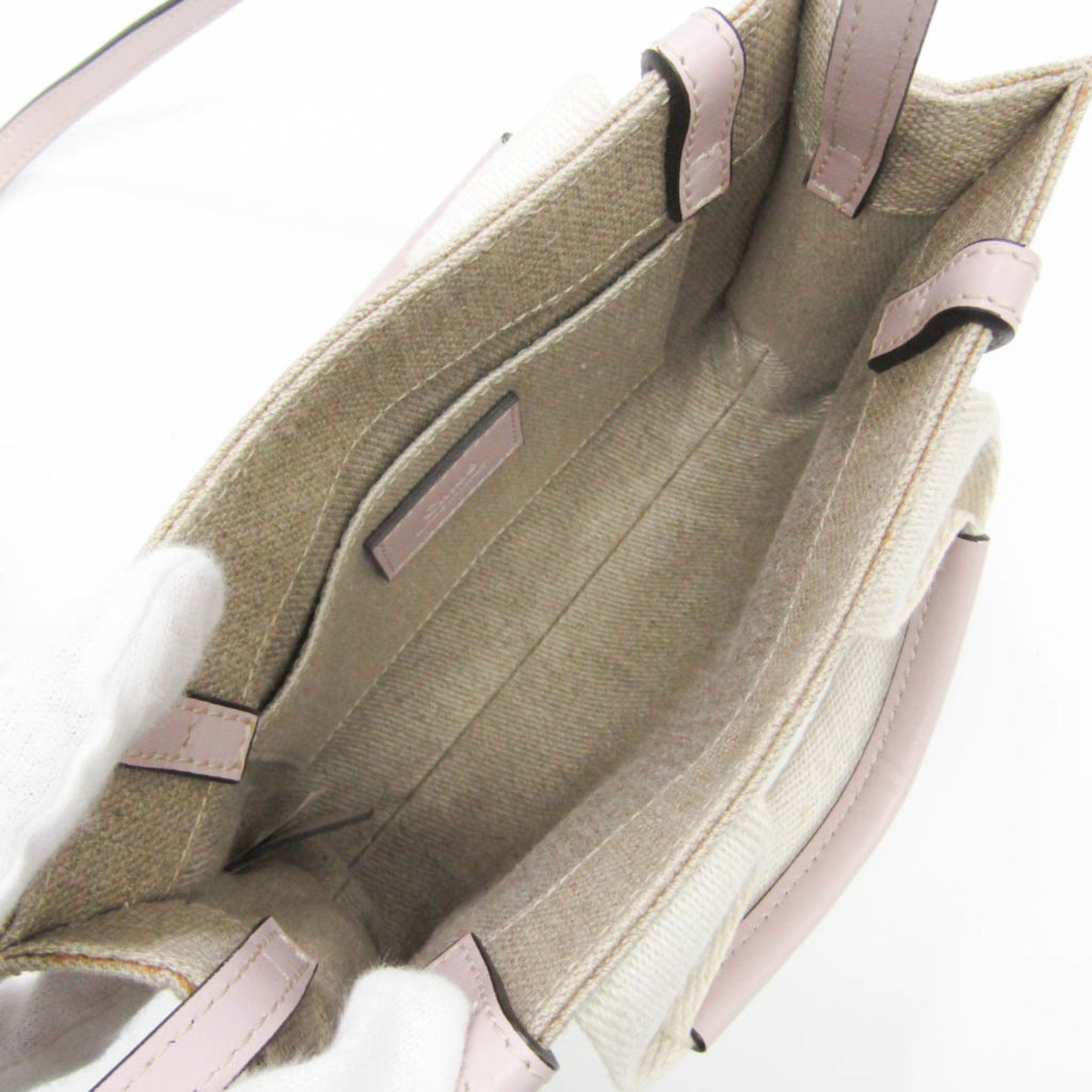 Chloé Canvas Gray Shoulder Bags
