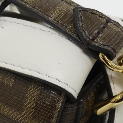 Fendi Coated Canvas Brown Shoulder Bags