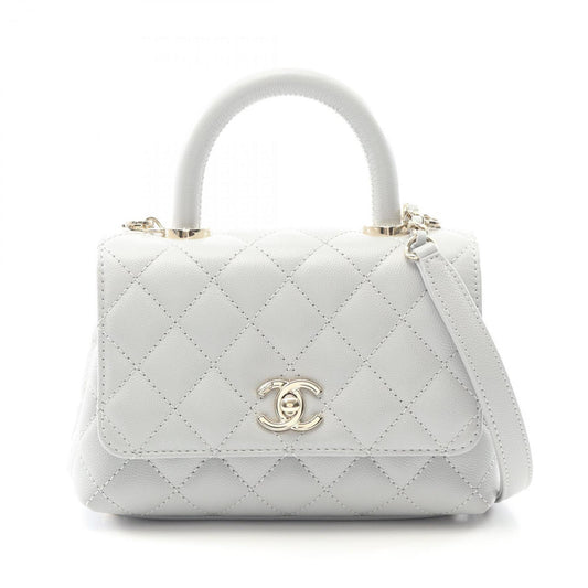 Chanel Calfskin Gray Handbags