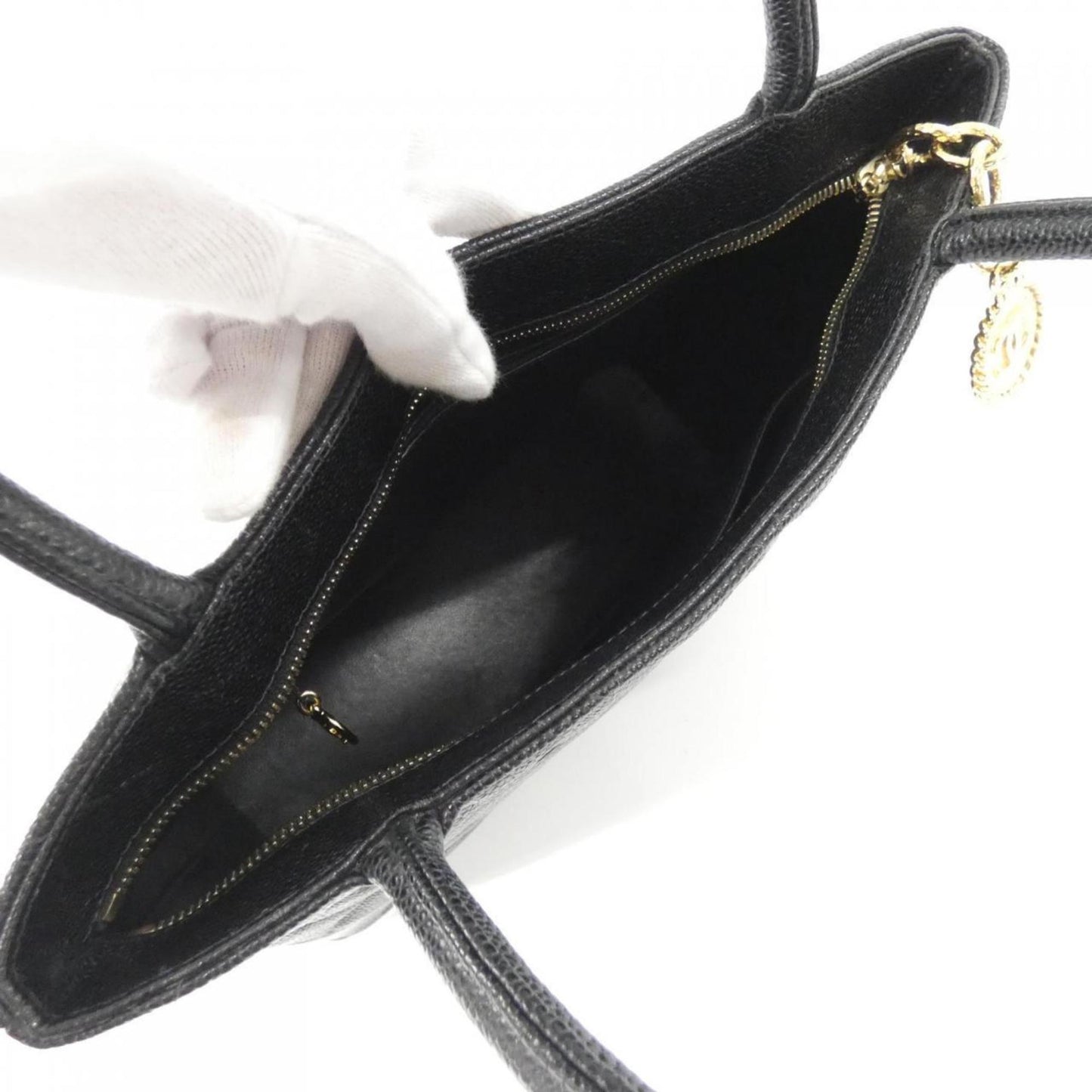 Chanel Calfskin Black Handbags