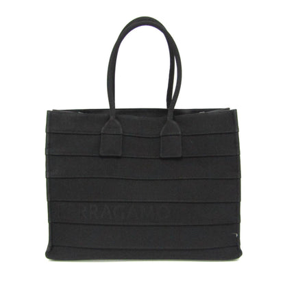 Salvatore Ferragamo Canvas Black Tote Bags