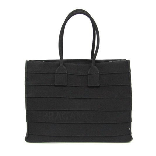 Salvatore Ferragamo Canvas Black Tote Bags