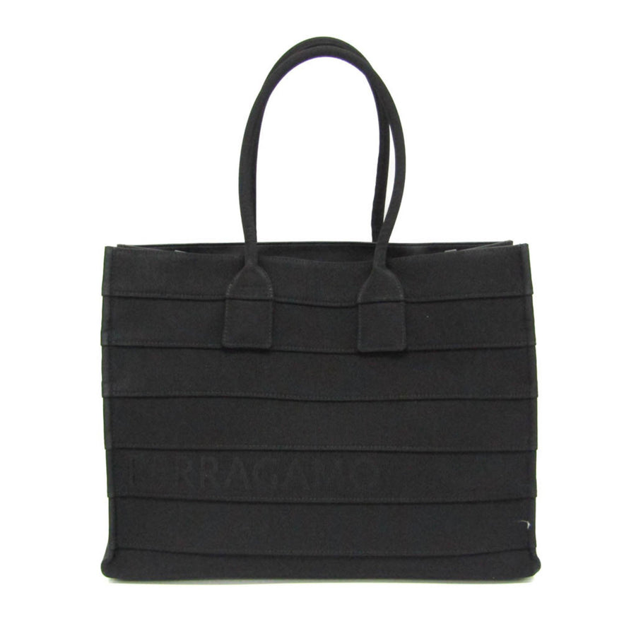 Salvatore Ferragamo Canvas Black Tote Bags