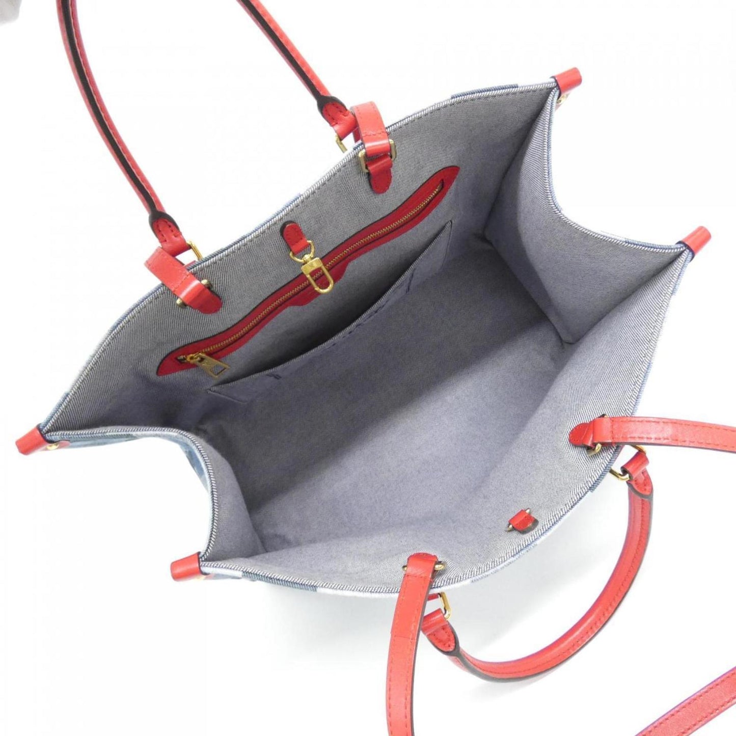 Louis Vuitton Denim Red Handbags